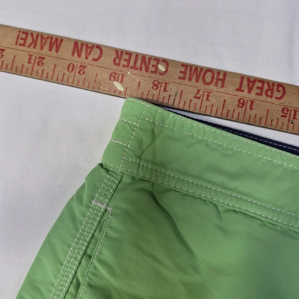 Polo Ralph Lauren Swim Trunks Mens XL Green Nylon Cargo Board Shorts Beach